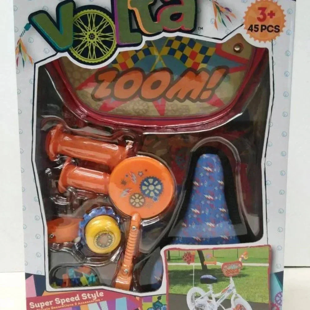 NEW Volta Kids Customised your bike 45pc Bike Accessories- Super Speed Style
